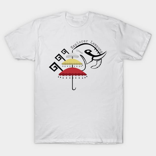 Umbrella T-Shirt by balunlampung